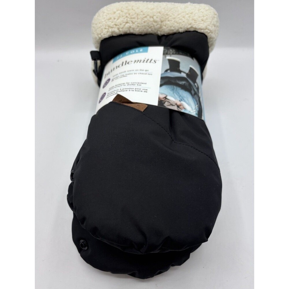 JJ Cole BundleMitts Black Winter Stroller Hand Muff Attachment New NIP - Picture 2 of 8